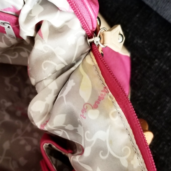 Barbie Pink/tan Vegan leather purse - Picture 8 of 9